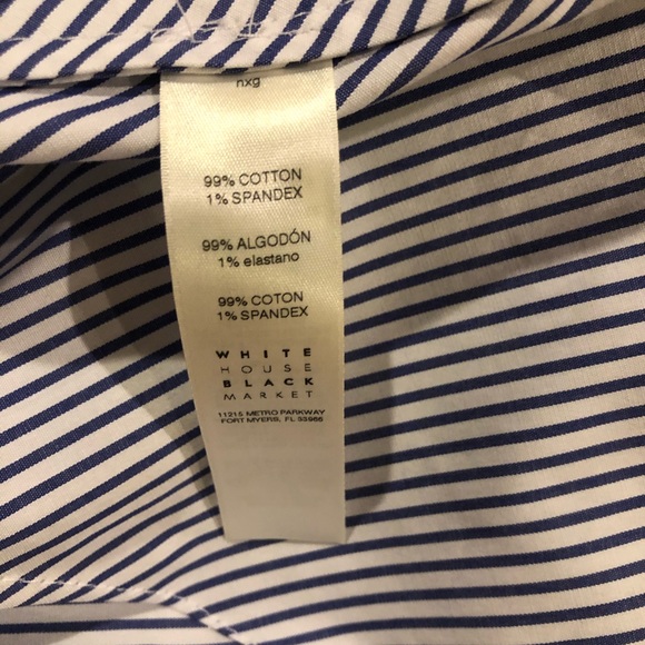 WHBM Women’s One-shoulder Striped Blouse Size 14 - Picture 8 of 8